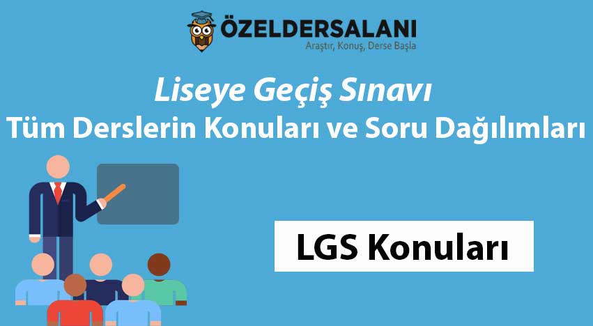 LGS Konuları ve LGS Soru Dağılımı [En Güncel Liste]