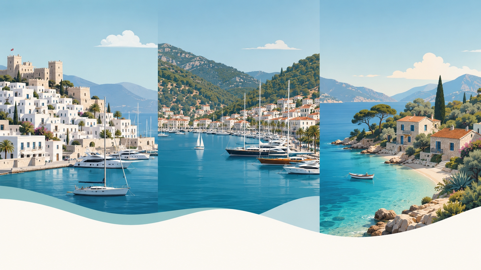 Bodrum, Marmaris ve Datça Nerede? Türkiye Turizm Coğrafyası
